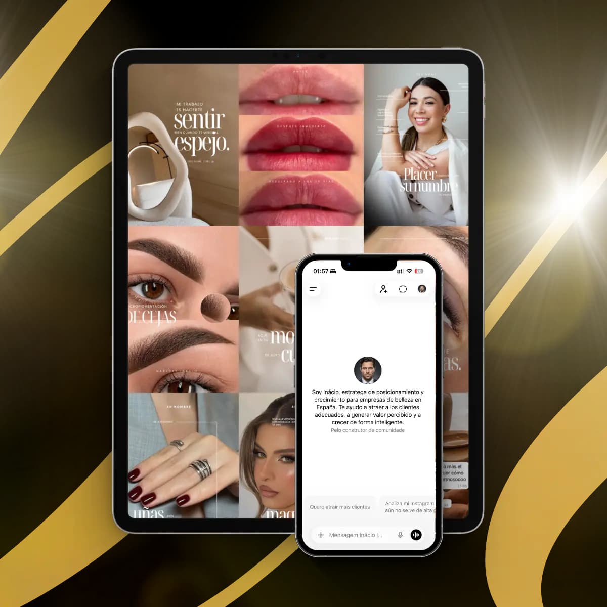 Templates y ejemplos del sistema Estética Pro